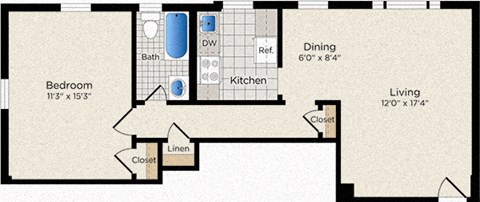 the floor plan of a home with a garage and a living room